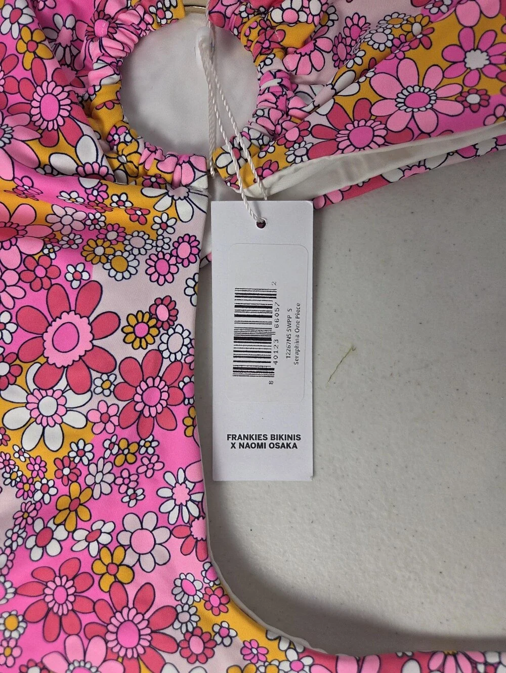 NWT Frankies Bikinis x Naomi Osaka Seraphina One Piece Swimsuit Sweet Pea Small